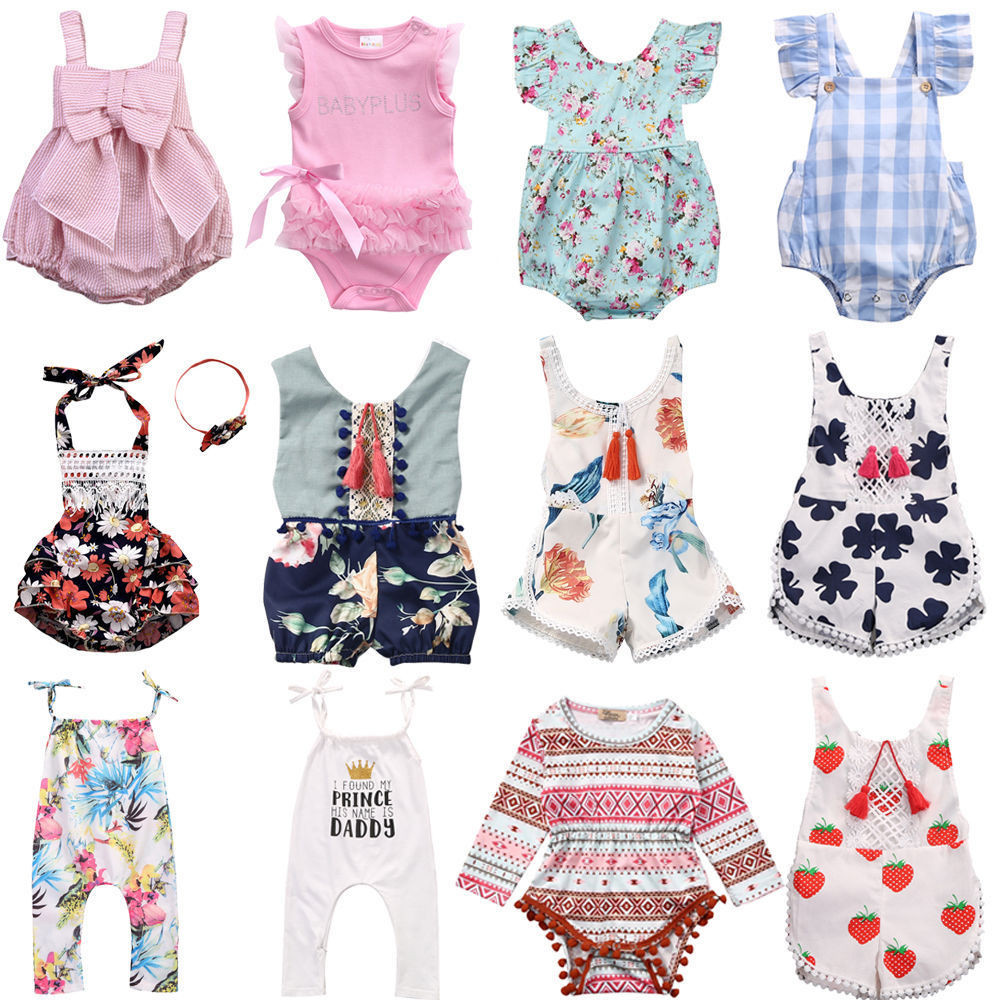 Baby Girl Fashion Clothes
 2017 Newborn Baby Girl Floral Romper Jumpsuit Outfits