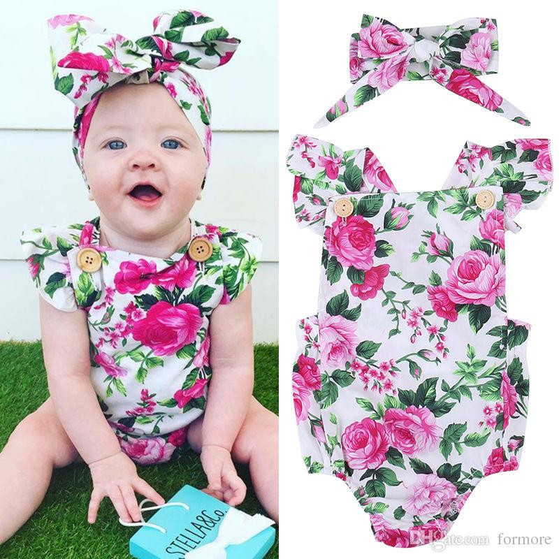 Baby Girl Fashion Clothes
 2019 Newborn Baby Clothes Infant Girl Romper Boutique