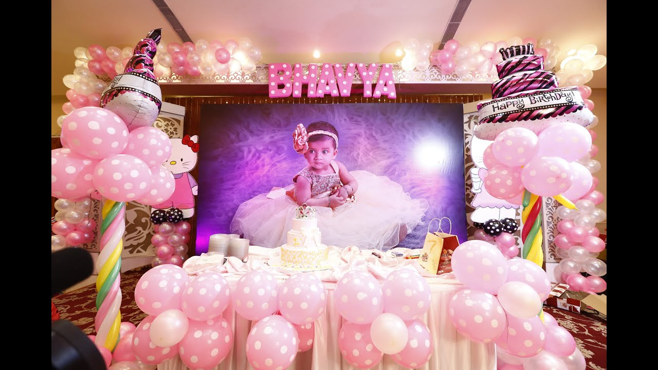 Baby Girl First Birthday Decorations
 Bhavya s 1st Birthday teaser