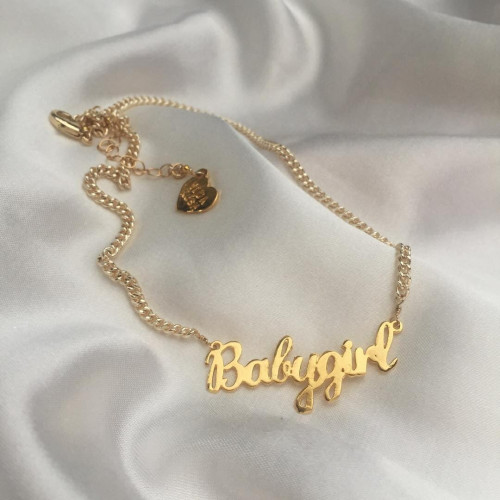 Baby Girl Gold Necklace
 babygirl necklace