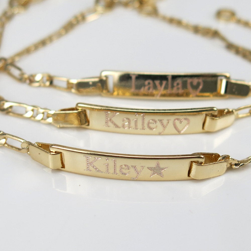 Baby Gold Bracelet
 Gold Bracelet Baby Bracelet Personalized Baby by