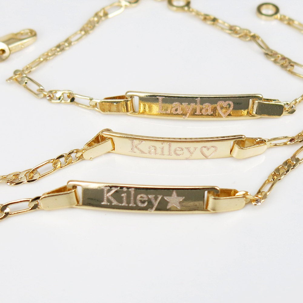 Baby Gold Bracelet
 Gold Bracelet Baby Bracelet Personalized Baby by