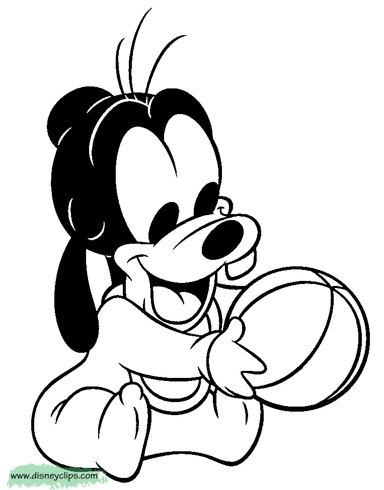 Baby Goofy Coloring Pages
 Disney Babies Coloring Pages 3