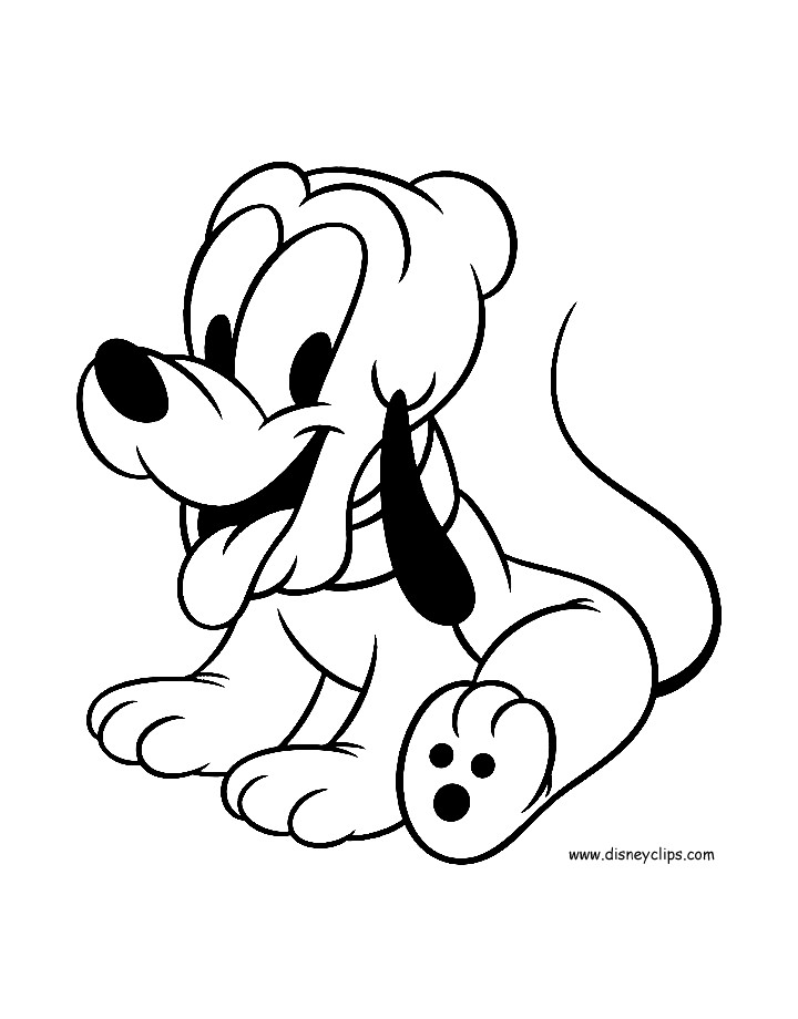 Baby Goofy Coloring Pages
 Disney Babies Printable Coloring Pages