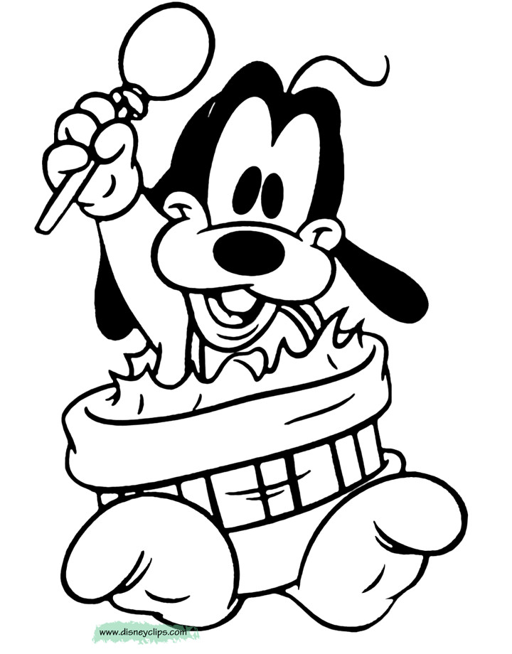 Baby Goofy Coloring Pages
 Disney Babies Coloring Pages 5
