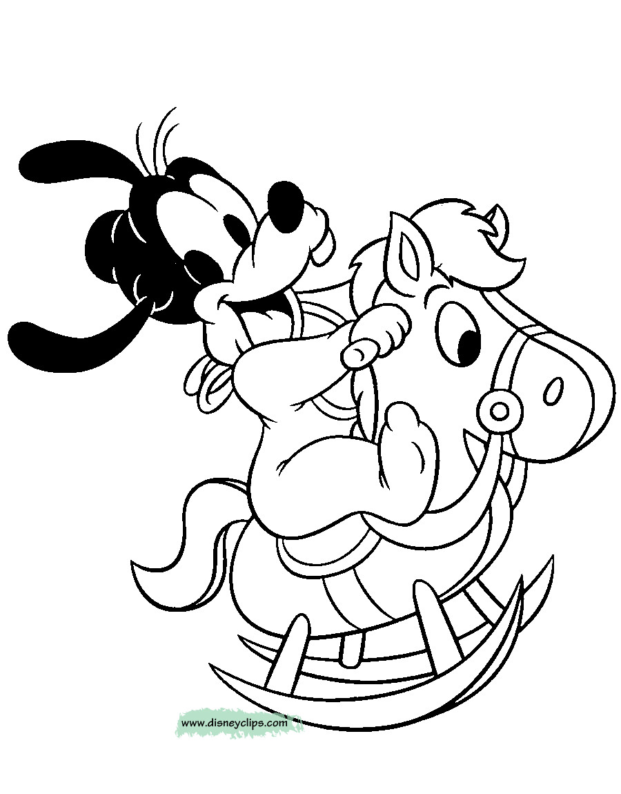 Baby Goofy Coloring Pages
 Disney Babies Coloring Pages 8