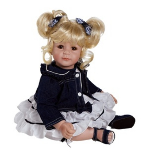 Baby Hair Inc
 New in Box Adora DENIM & WHITE 20" Girl Doll with