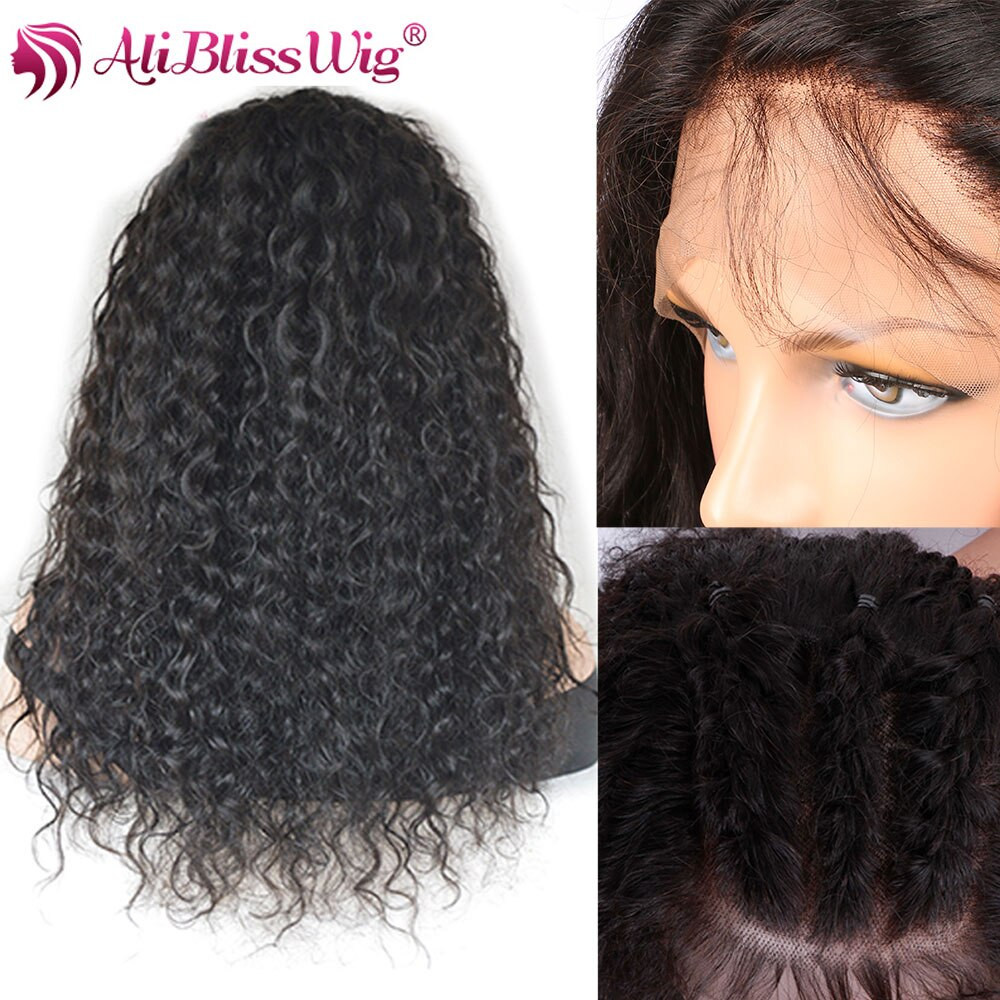 Baby Hair Inc
 Curly Human Hair Wigs With Baby Hair 360 Lace Wigs 4inc