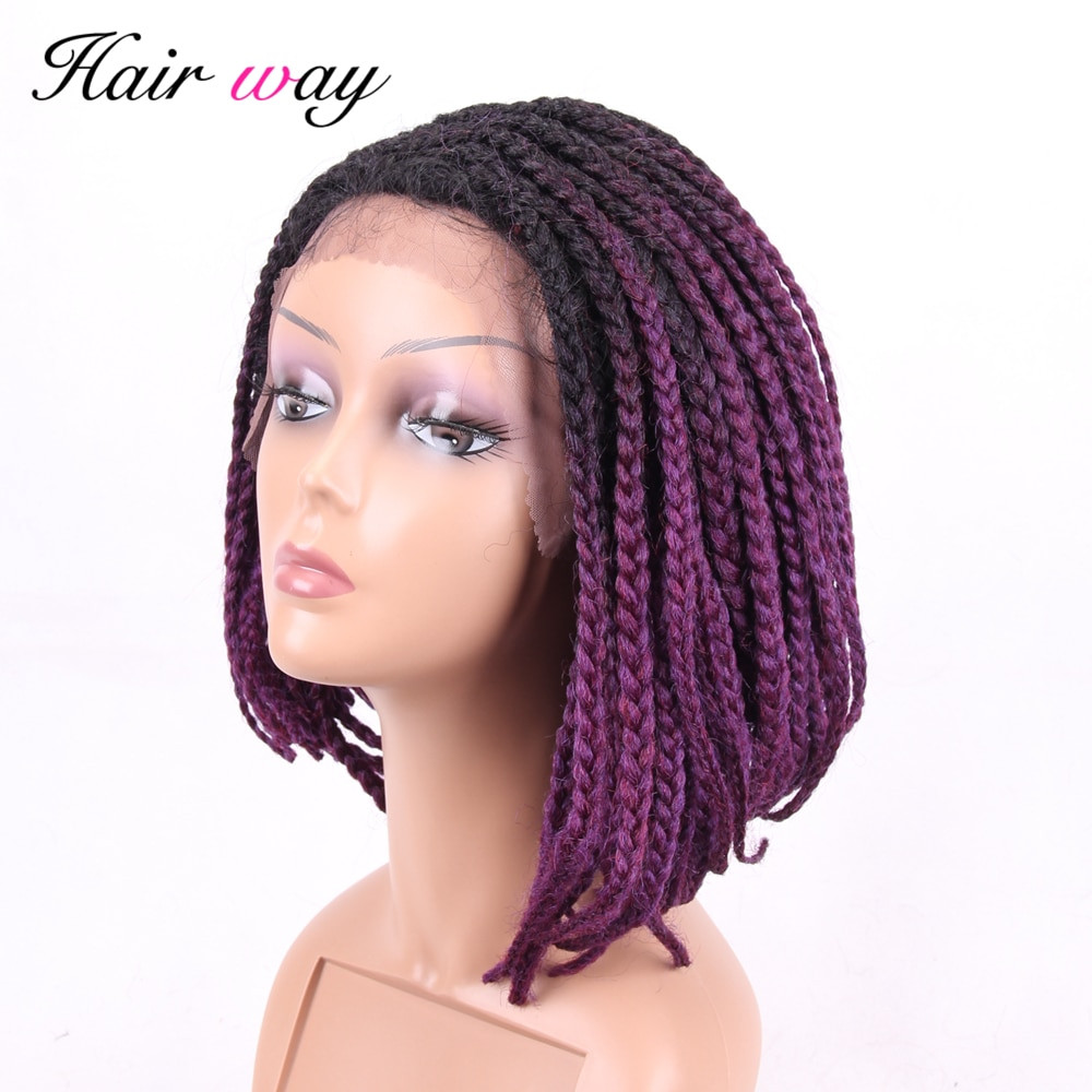 Baby Hair Piece
 hair way 12inch Women Synthetic Lace Front Bob Short Wig