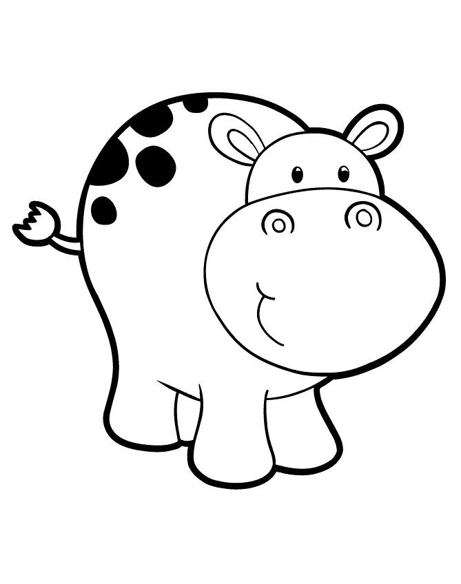 Baby Hippo Coloring Pages
 9 best Hippo’s images on Pinterest
