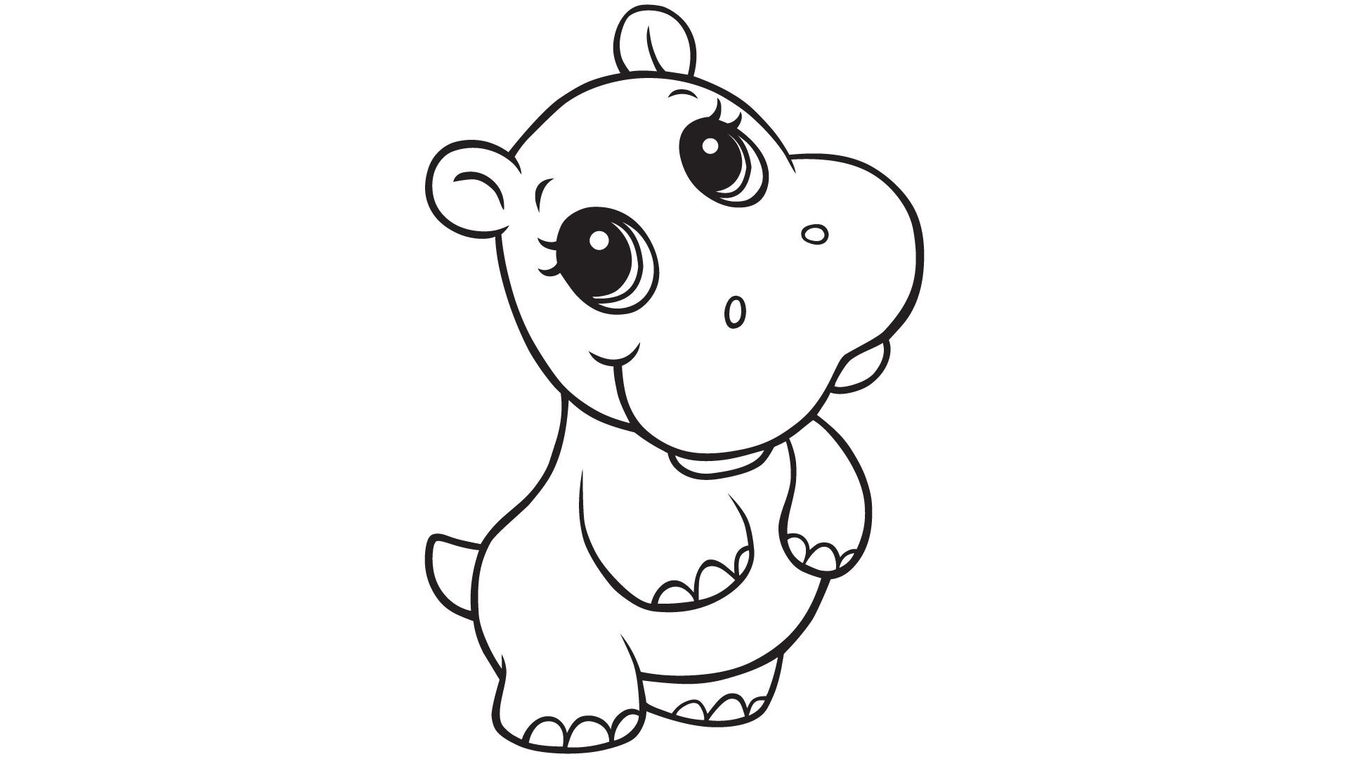 Baby Hippo Coloring Pages
 Baby hippo coloring pages Coloring pages for kids