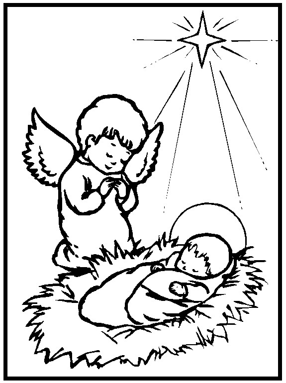 Baby Jesus Coloring
 Baby Jesus Coloring Pages For Kids