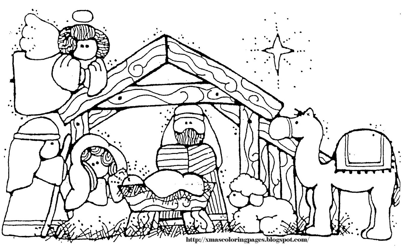 Baby Jesus Coloring
 XMAS COLORING PAGES