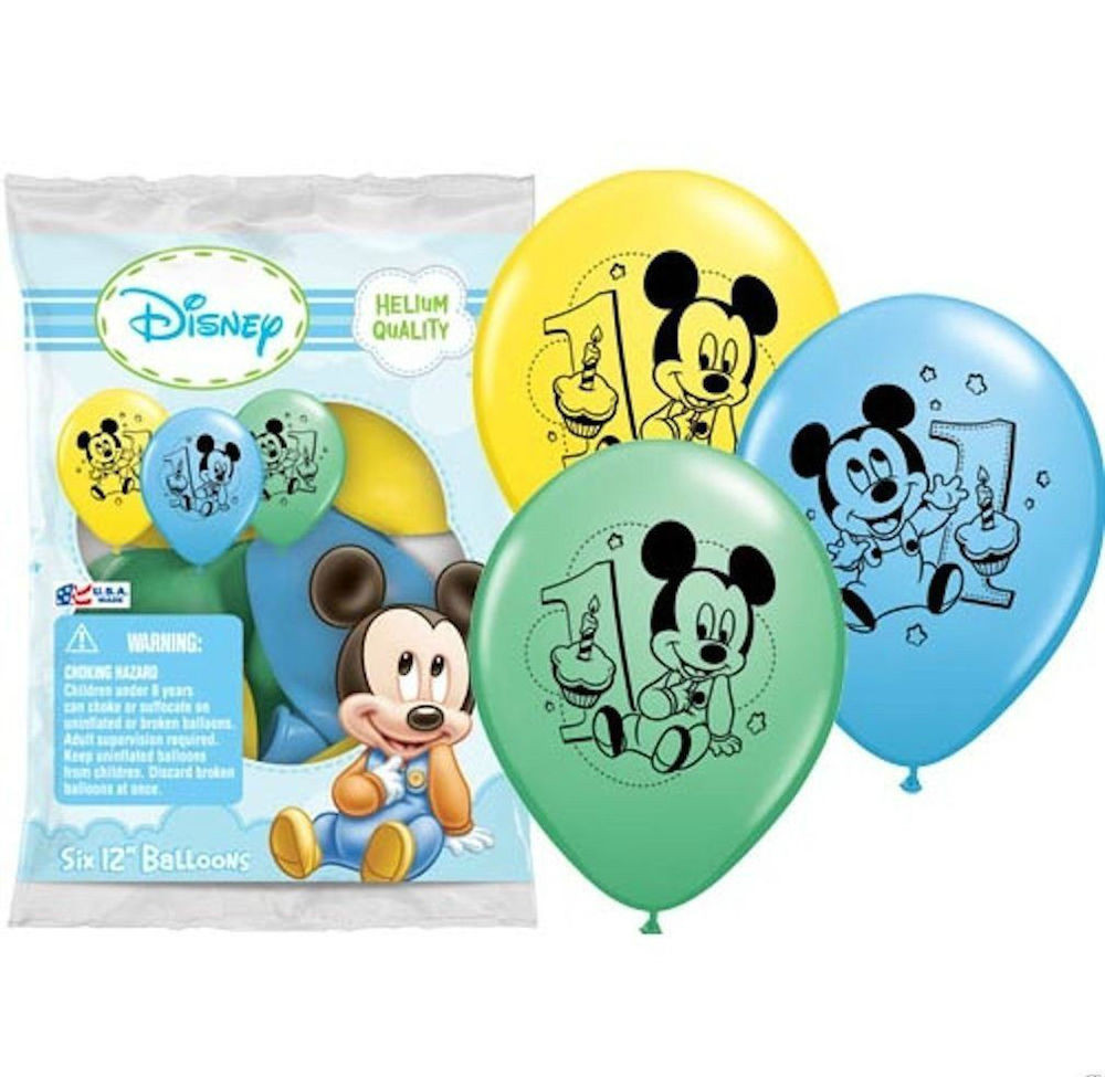 Baby Mickey Party
 Baby Mickey Mouse 1st First Birthday Favor Balloons Party