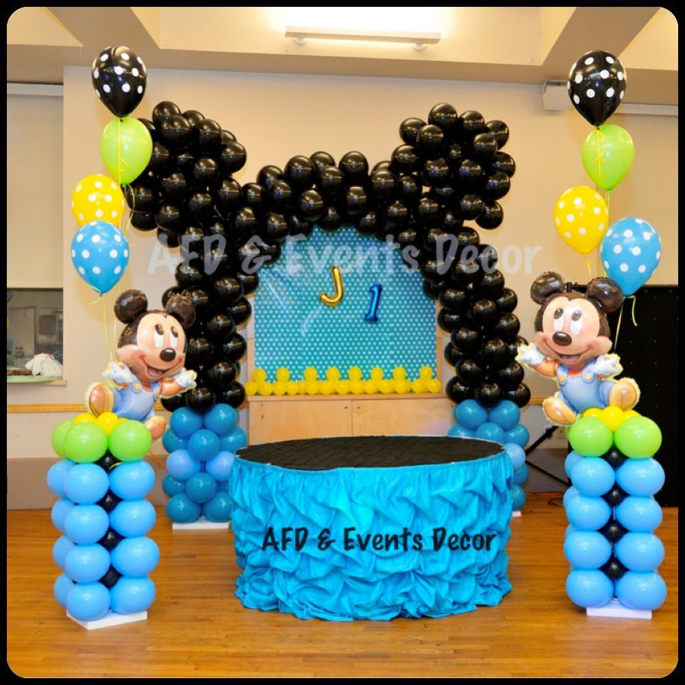 Baby Mickey Party
 Baby Mickey Mouse Themed Birthday Party Decor By
