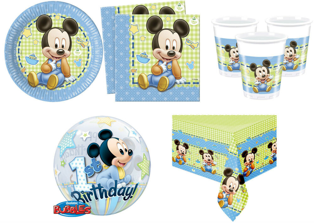 Baby Mickey Party
 Baby Mickey Mouse Birthday Party Supplies Decorations Boy
