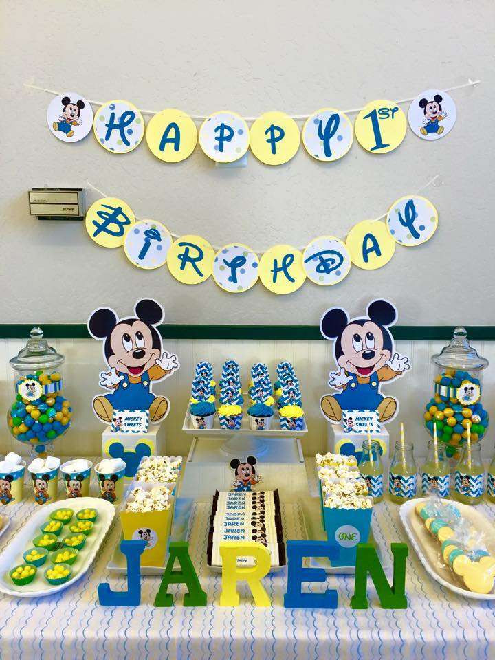 Baby Mickey Party
 Baby Mickey Mouse Birthday Party Ideas