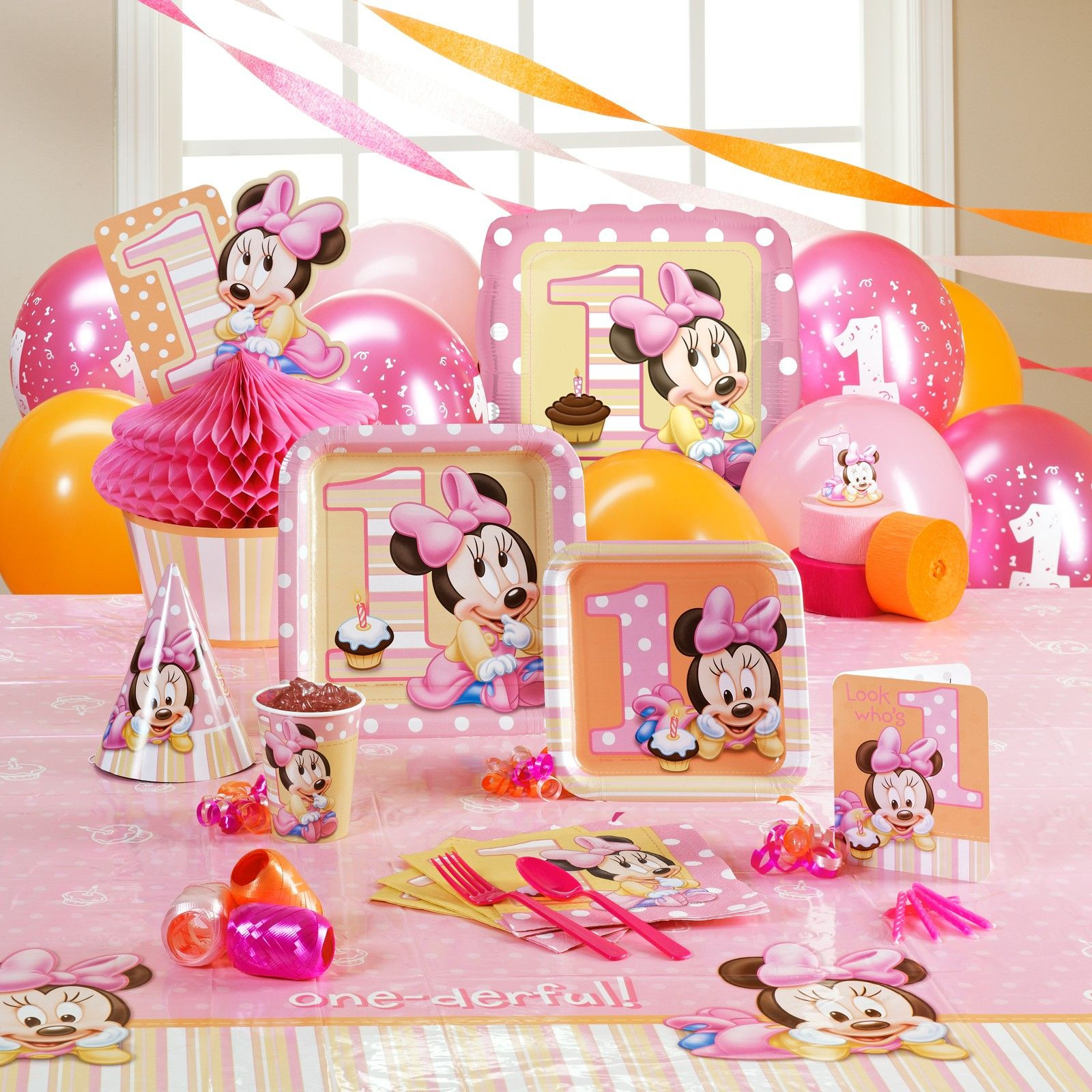 Baby Minnie Mouse 1St Birthday Party Supplies
 Disney Minnie s 1st Birthday Party Supplies