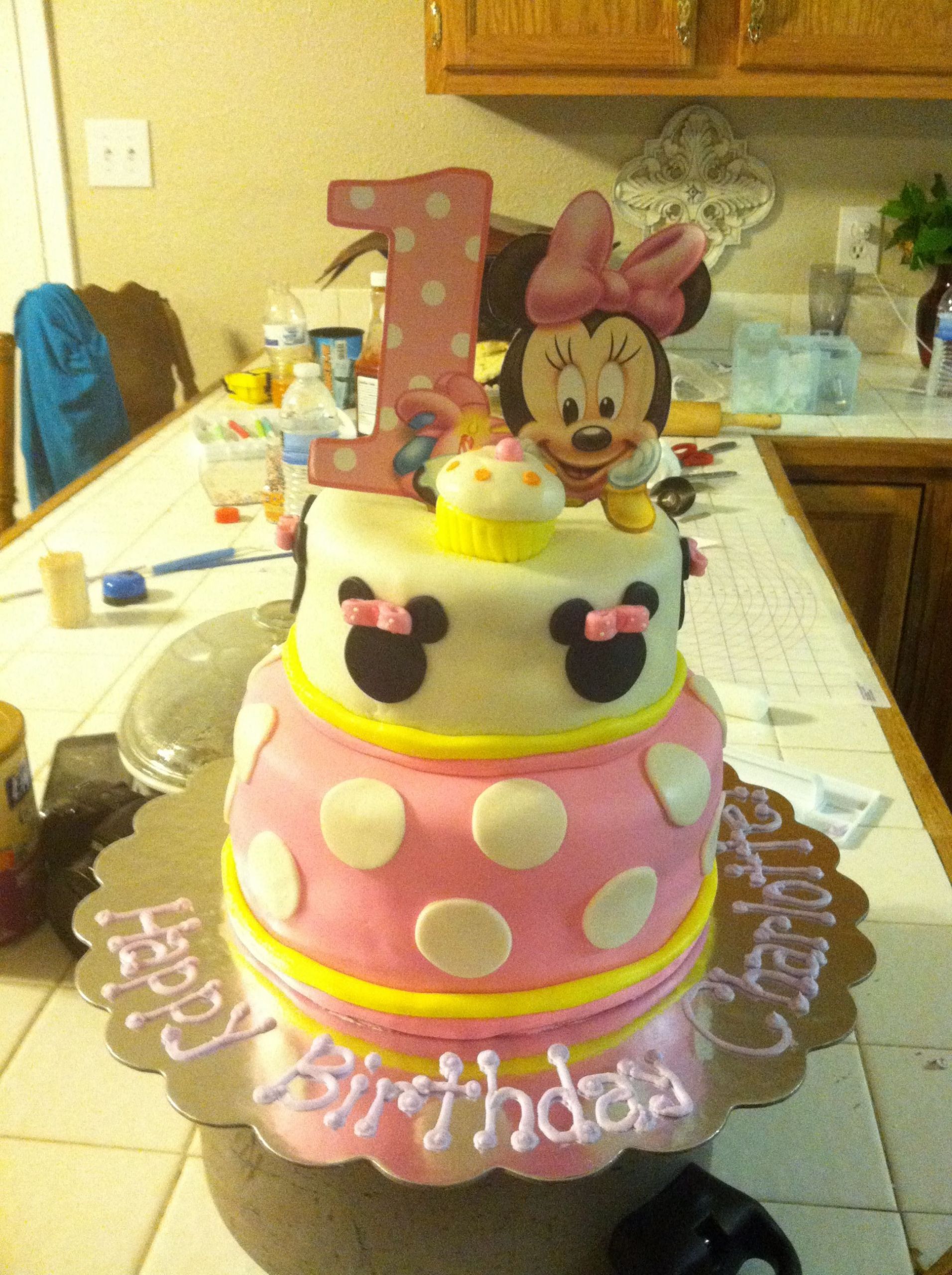 Baby Minnie Mouse 1St Birthday Party Supplies
 Baby Minnie Mouse 1st Birthday Cake