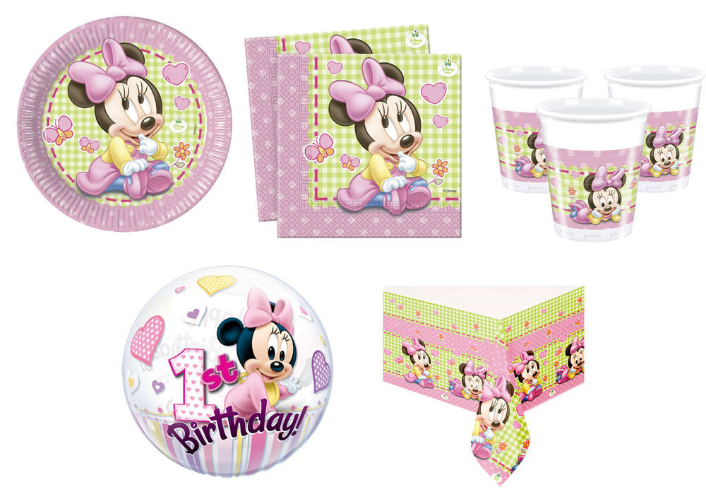 Baby Minnie Mouse 1St Birthday Party Supplies
 Baby Minnie Mouse Birthday Party Supplies Decorations Girl