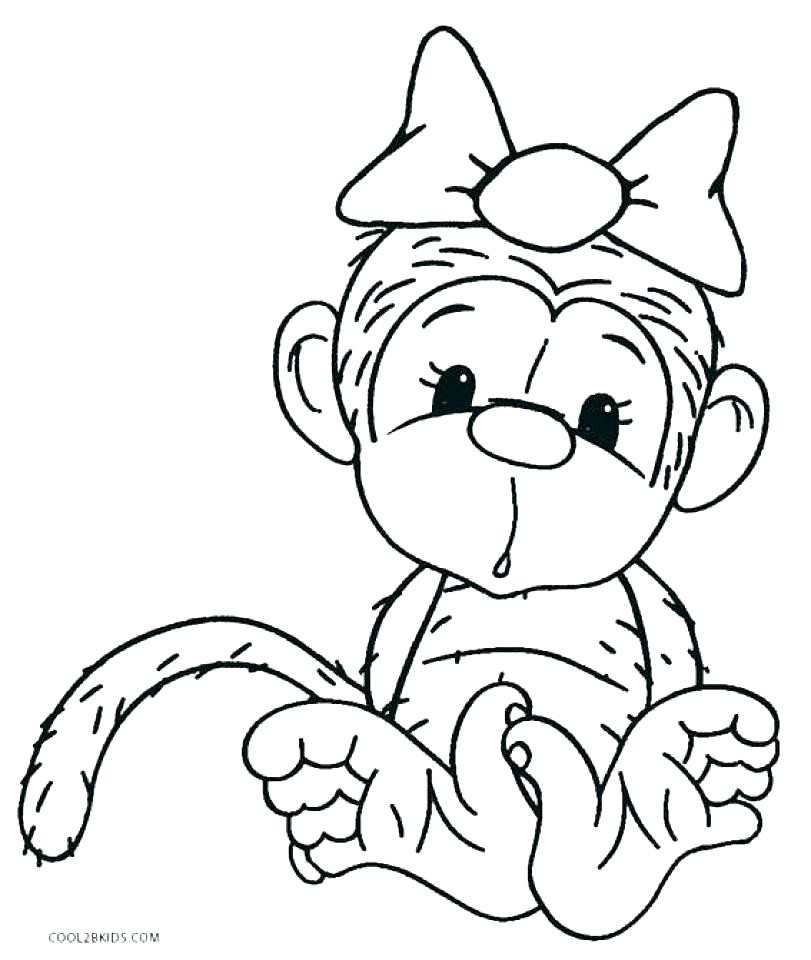 Baby Monkeys Coloring Pages
 Free Coloring Pages Disney Characters at GetDrawings