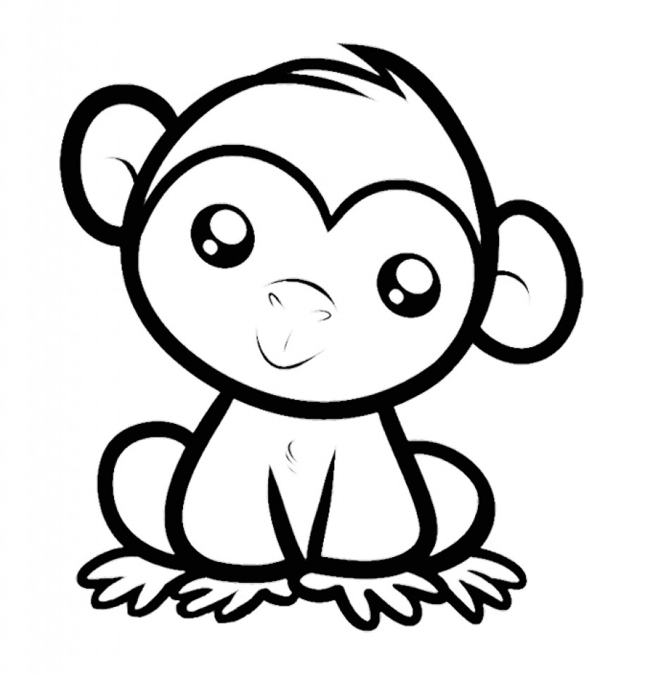 Baby Monkeys Coloring Pages
 Get This Baby Monkey Coloring Pages