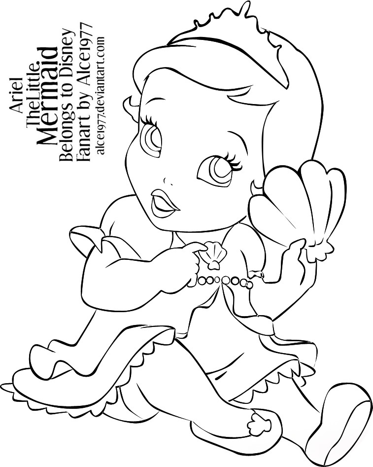 Baby Princess Coloring Page
 Coloring Books for Babies