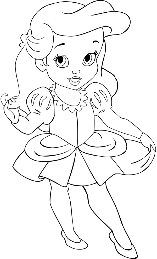 Baby Princess Coloring Page
 6 years Ariel by Alce1977 on DeviantArt