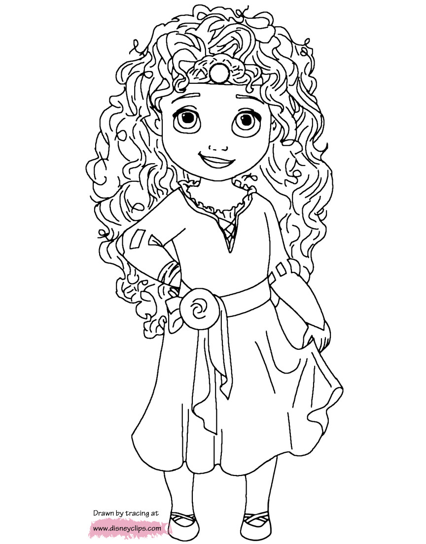 Baby Princess Coloring Page
 Baby Princess Belle Coloring Pages