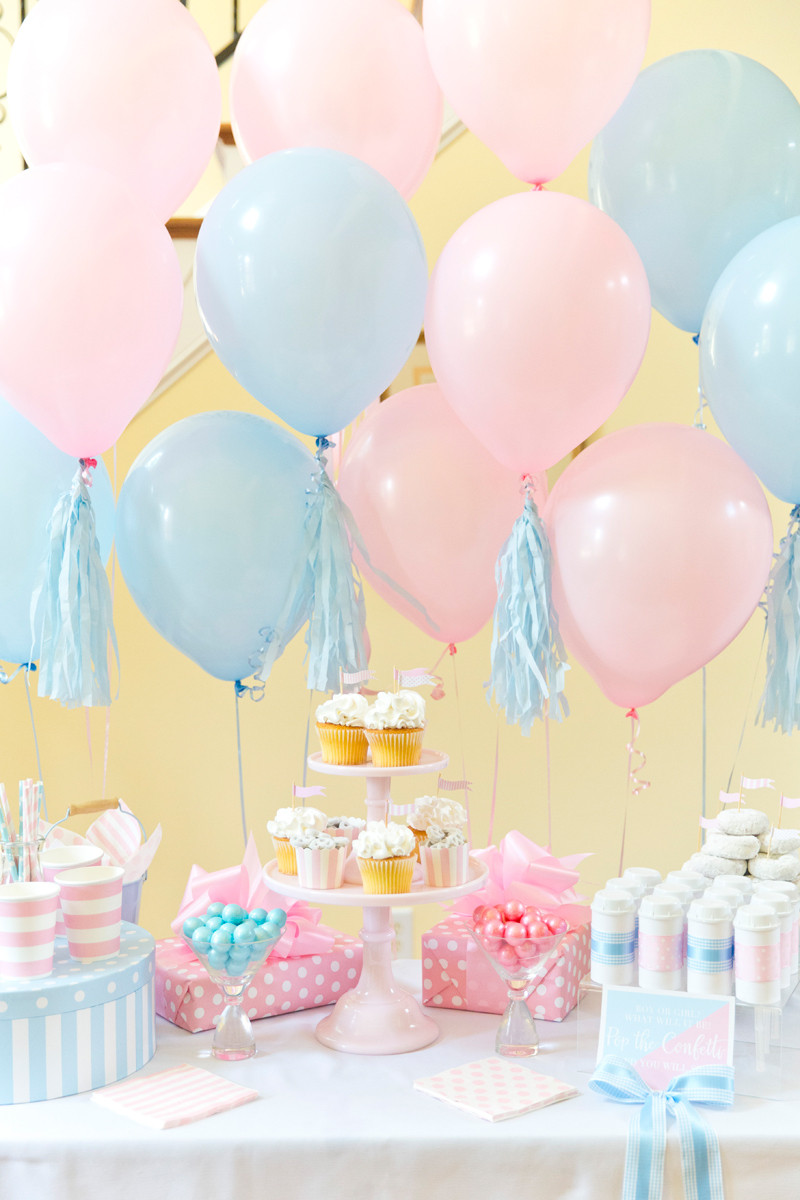 Baby Revealing Party
 Boy or Girl Blue Pink Gender Reveal Party
