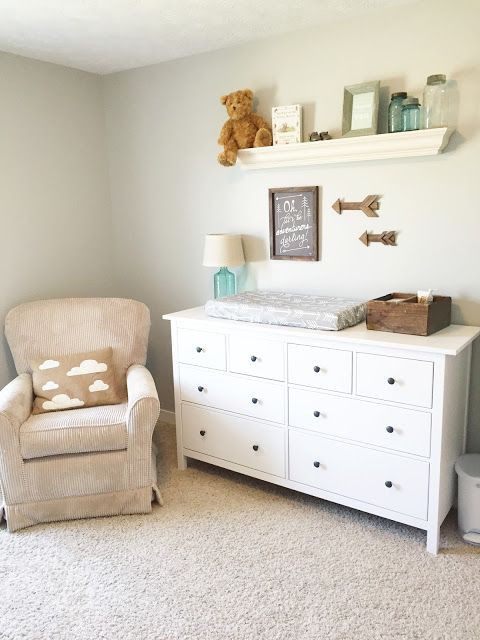 Baby Room Dresser
 Gender Neutral Nursery Reveal the girl in the red shoes