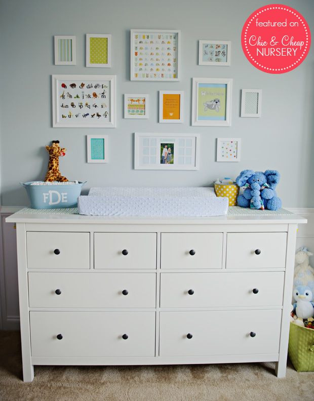 Baby Room Dressers
 ikea dresser as a changing table in baby blue boy nursery
