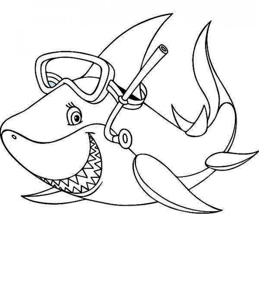 Baby Shark Coloring Pages Printable
 Get This Baby Shark Coloring Pages