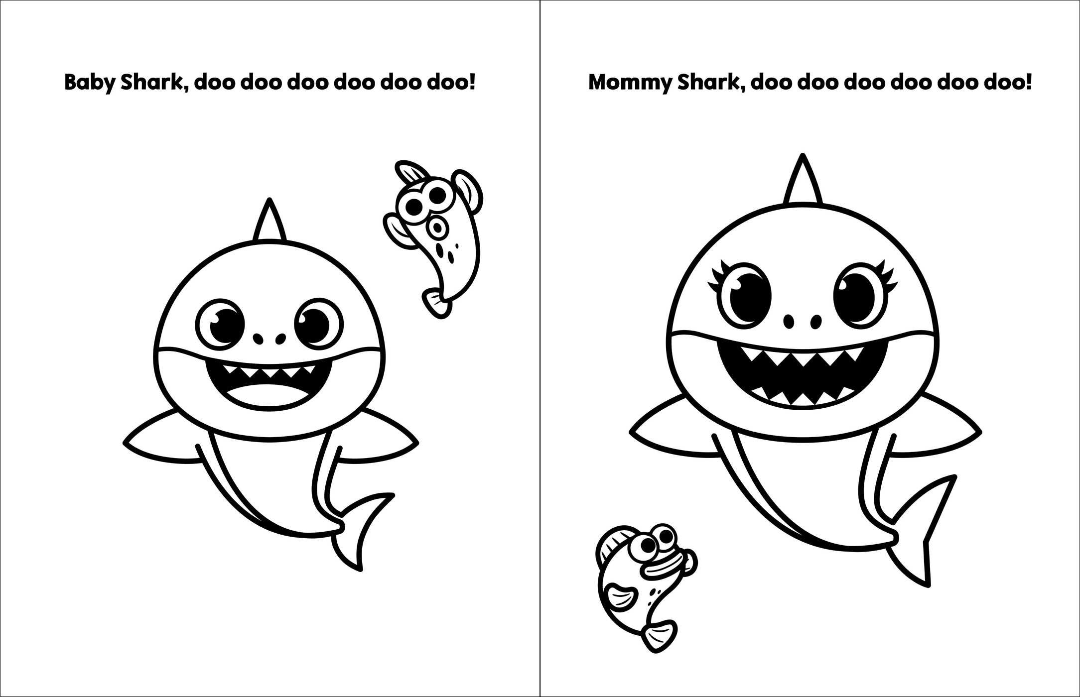 Baby Shark Coloring Pages Printable
 Pinkfong And Baby Shark Coloring Sheet Printable Theme