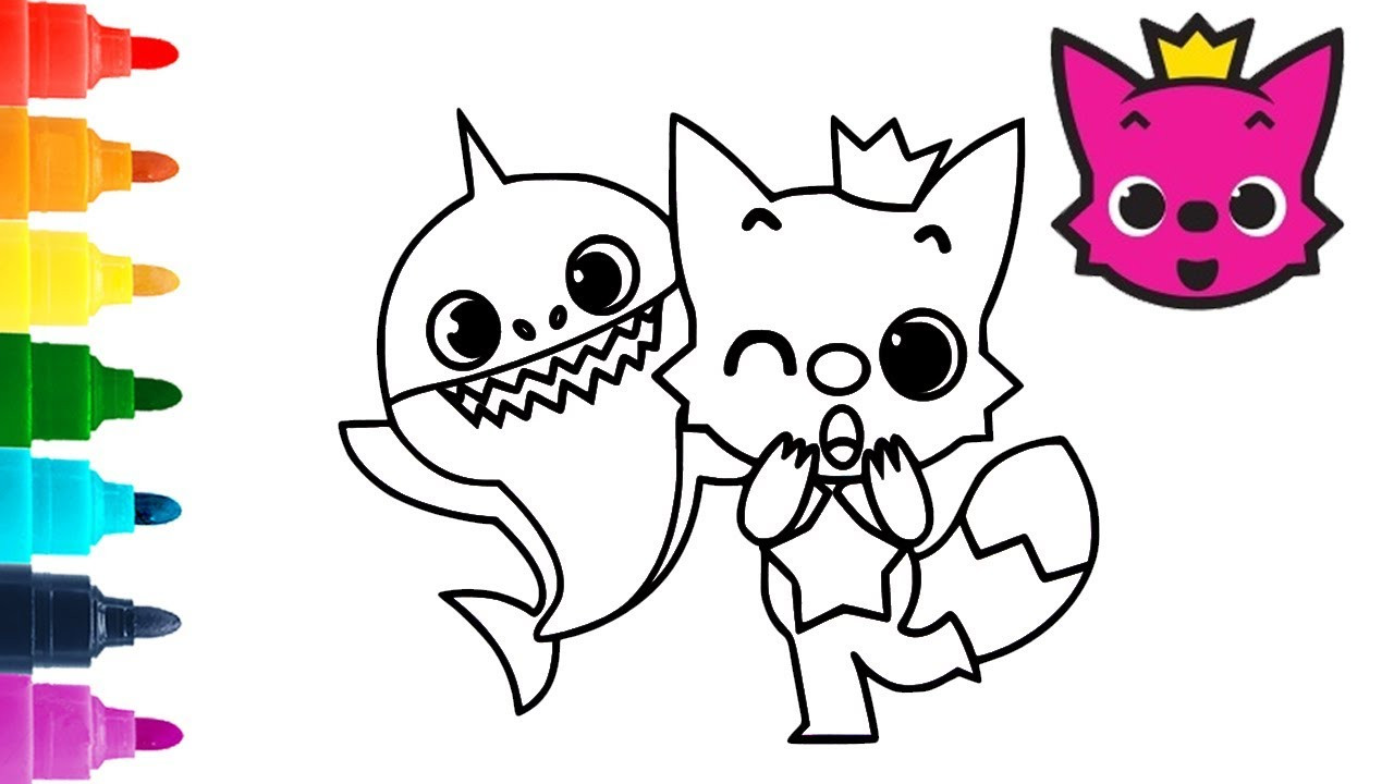 Baby Shark Coloring Pages Printable
 Pinkfong & Baby Shark Coloring Pages for Kids