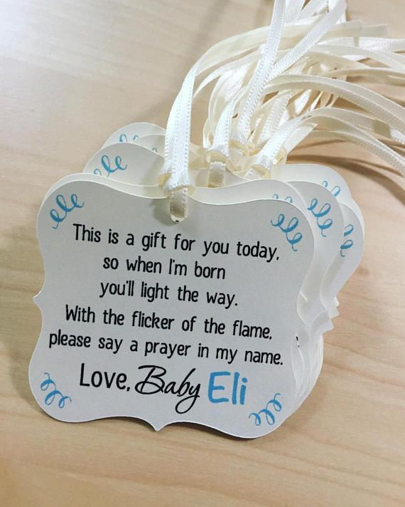 Baby Shower Candle Party Favors
 Candle Baby Shower Tags Winter Baby Shower Favor Tags Tea