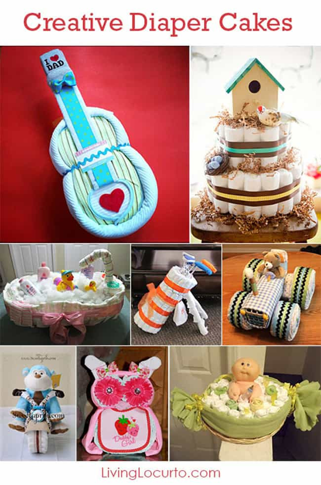 Baby Shower Crafts Decorations
 15 Creative Diaper Cakes