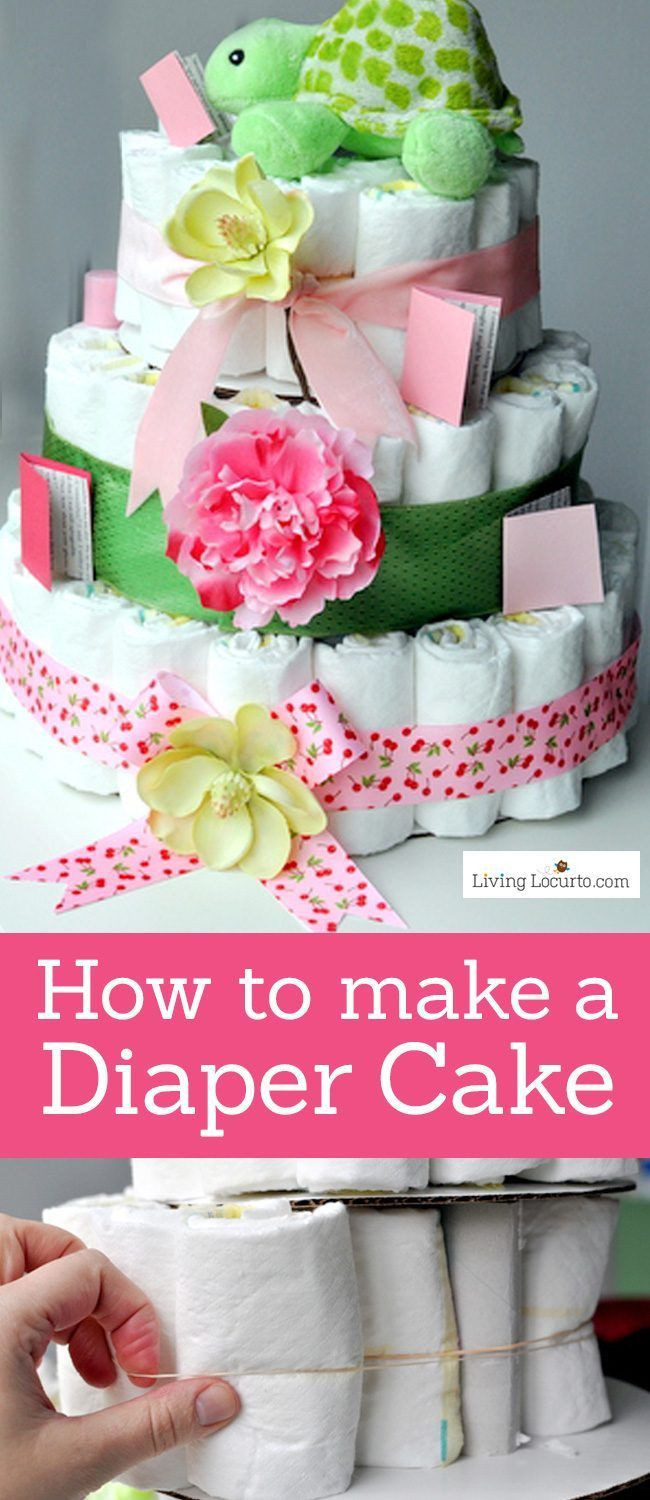 Baby Shower Crafts Decorations
 How to Make a Diaper Cake Recipe