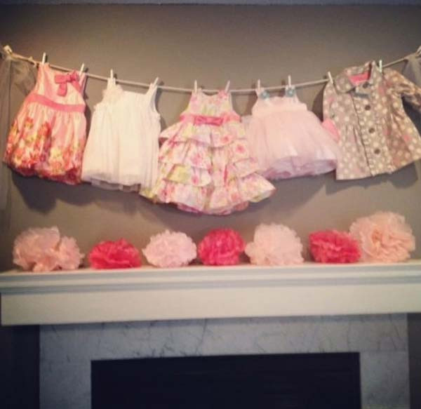 Baby Shower Decor Ideas For A Girl
 22 Cute & Low Cost DIY Decorating Ideas for Baby Shower Party