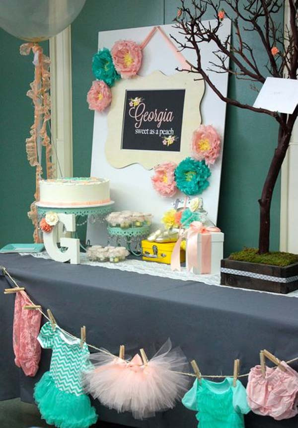 Baby Shower Decor Ideas For Girls
 22 Cute & Low Cost DIY Decorating Ideas for Baby Shower Party