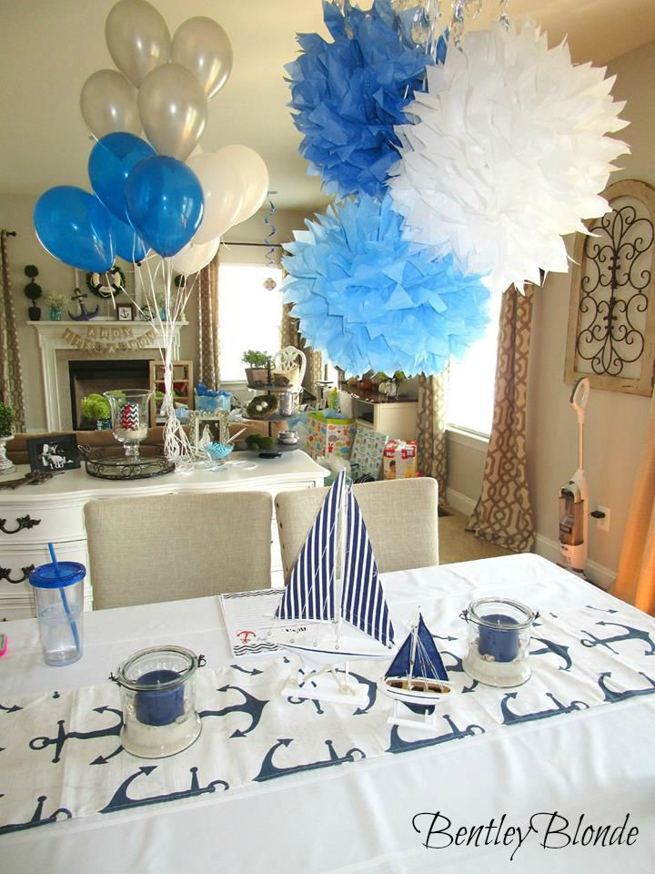 Baby Shower Decorating Ideas For Boys
 BentleyBlonde My Nautical Baby Shower
