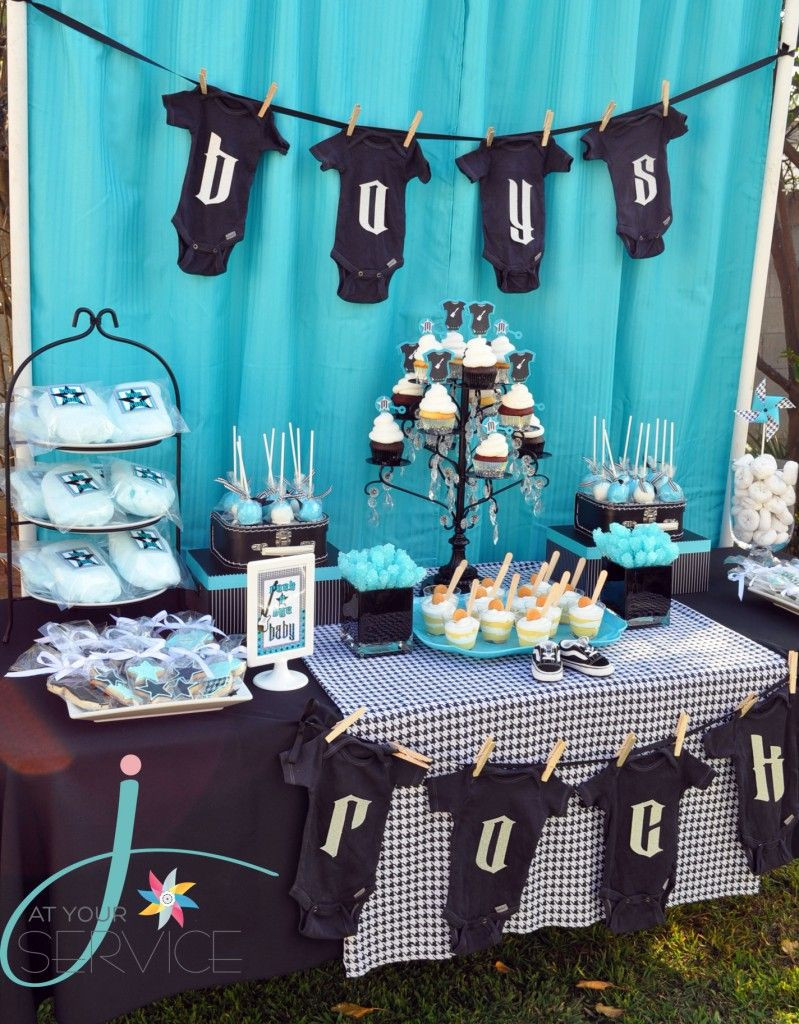 Baby Shower Decorating Ideas For Boys
 Rock a Bye Baby Shower in 2019