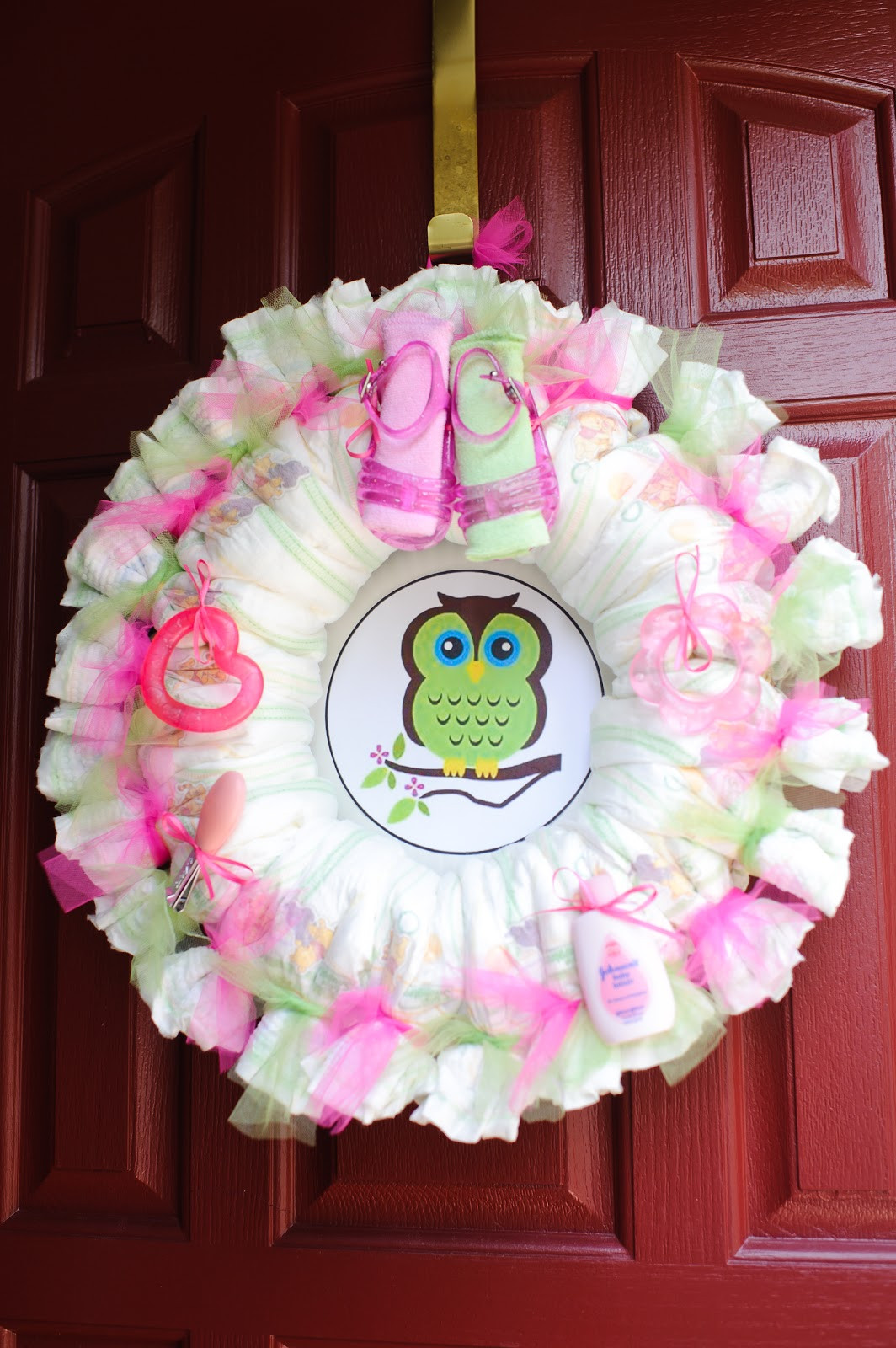 Baby Shower Decorations Ideas
 The Mandatory Mooch Baby Shower Diaper Wreath