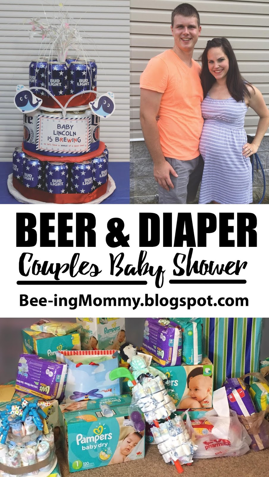 Baby Shower Diaper Party
 Couples Baby Shower Diaper & Beer Party