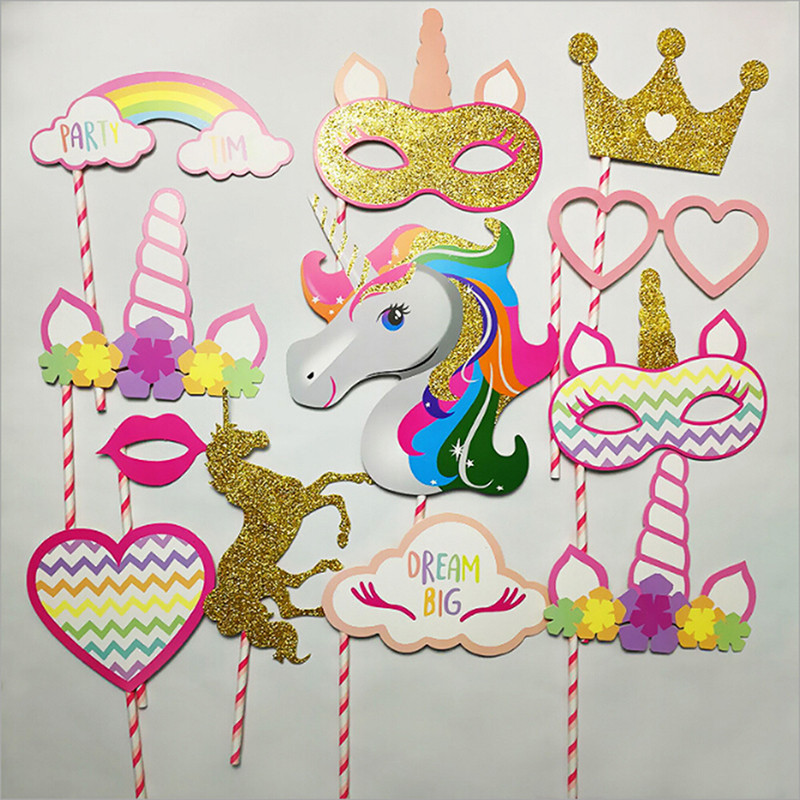 Baby Shower Photo Booth Props Party City
 Aliexpress Buy Unicorn Theme Booth Props Baby