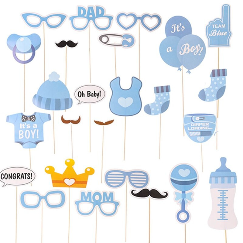 Baby Shower Photo Booth Props Party City
 Booth It Is A Boy Baby Shower Birthday Party