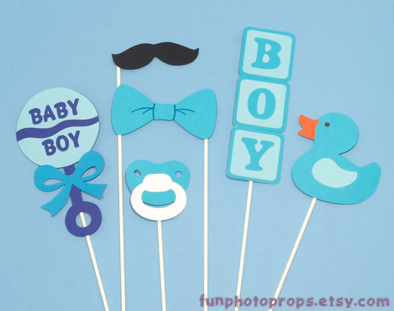 Baby Shower Photo Booth Props Party City
 Booth Prop Set 6 Piece Baby Boy booth