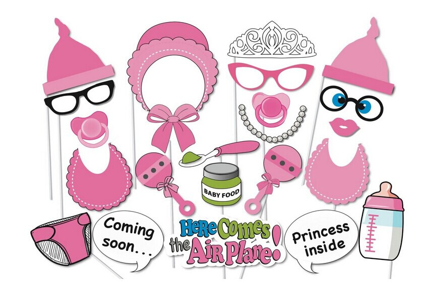 Baby Shower Photo Booth Props Party City
 Baby Shower Booth props Attached to the stick NO