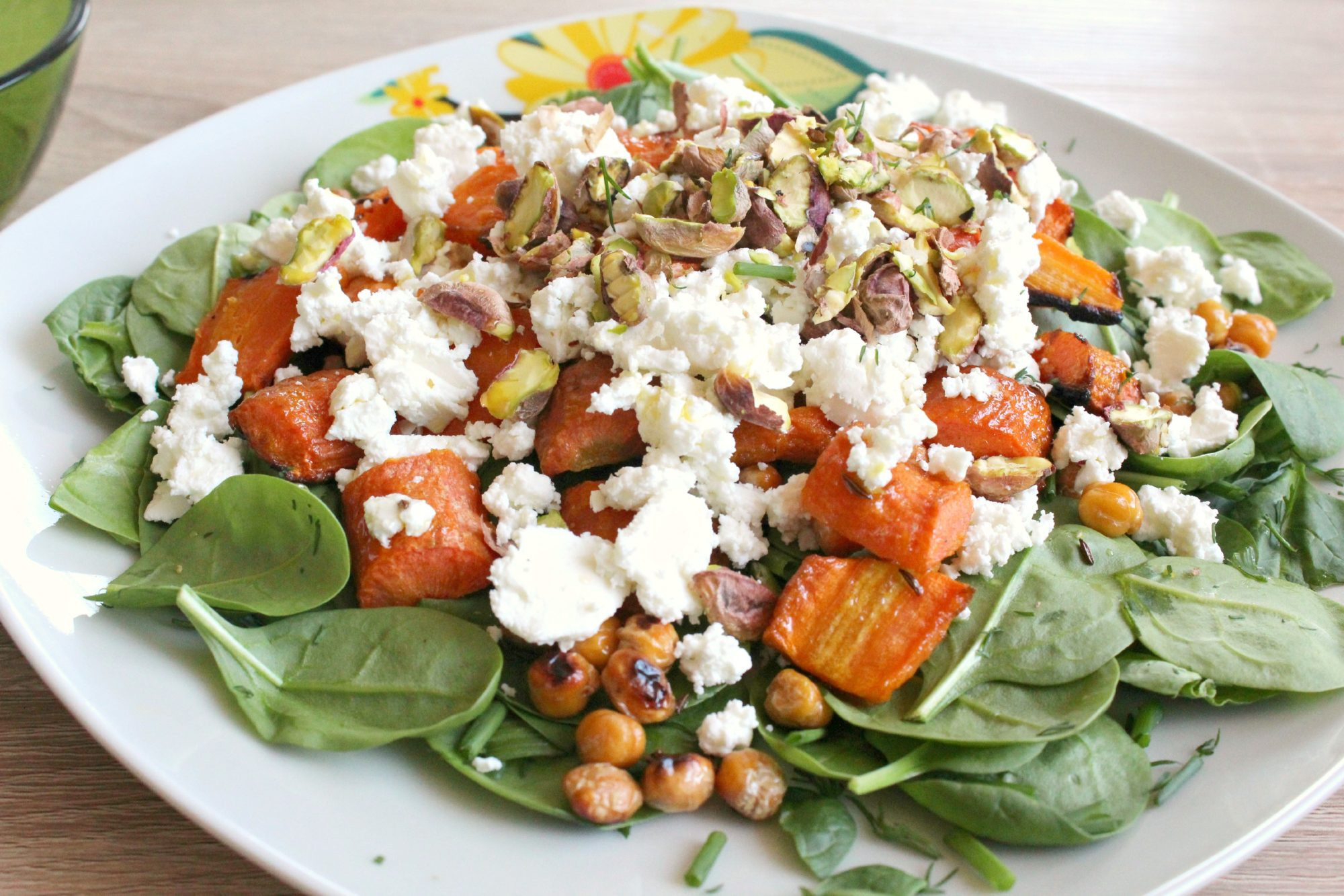 Baby Spinach Salad Recipes
 Baby spinach salad with roasted carrots feta & pistachios
