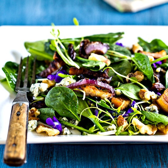 Baby Spinach Salad Recipes
 Healthy Green Kitchen Baby Spinach Salad with Violets and